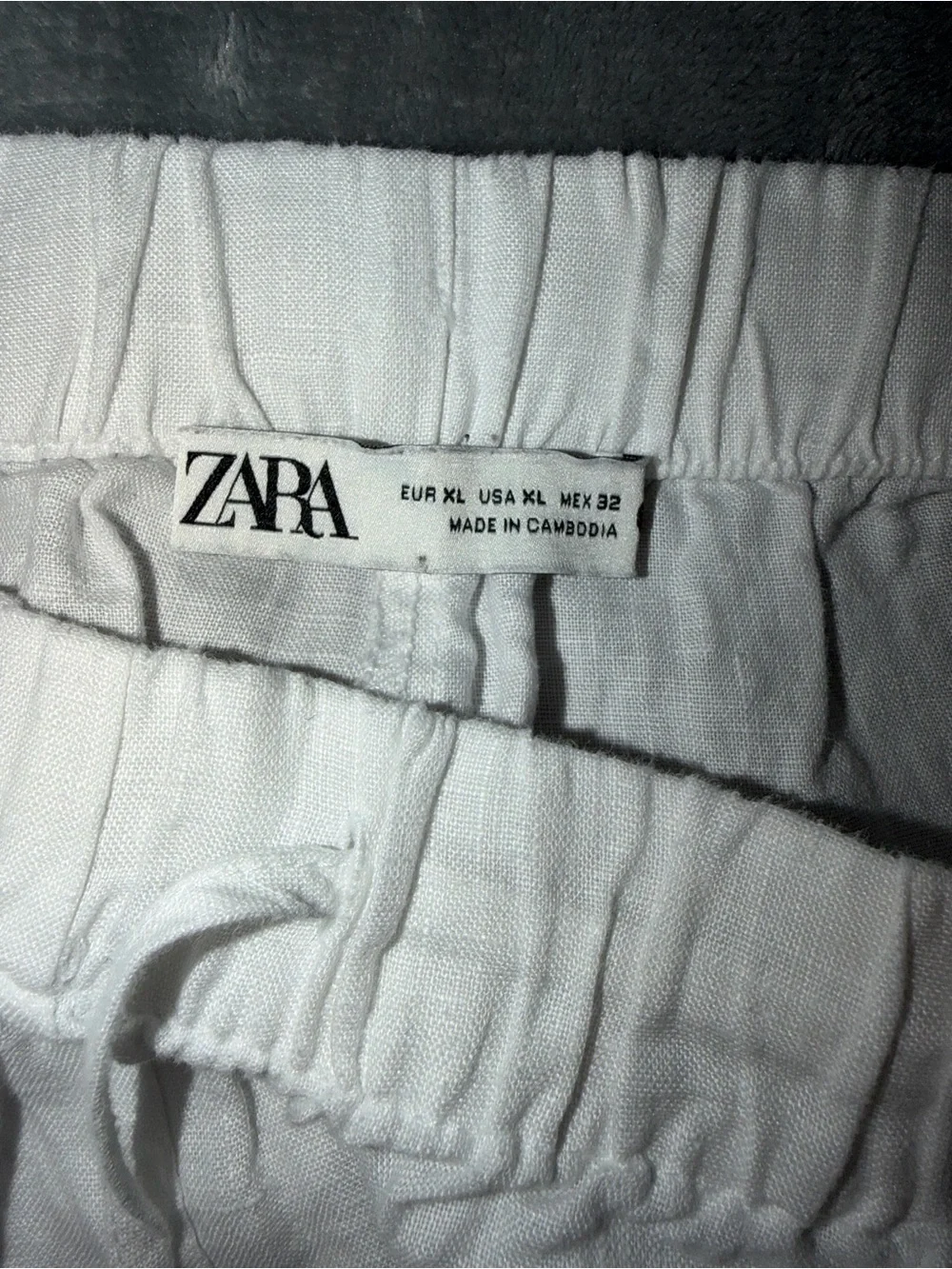 Zara wide leg linen pants
